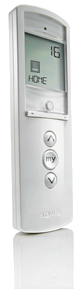 Большой жидкокристаллический дисплей, светодиодная индикация, наличие любимого промежуточного положения (кнопка «My»), работает на батарейках.